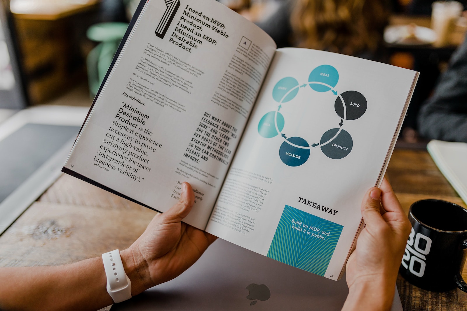 Anklyticx - A person holding a book with diagrams on it.